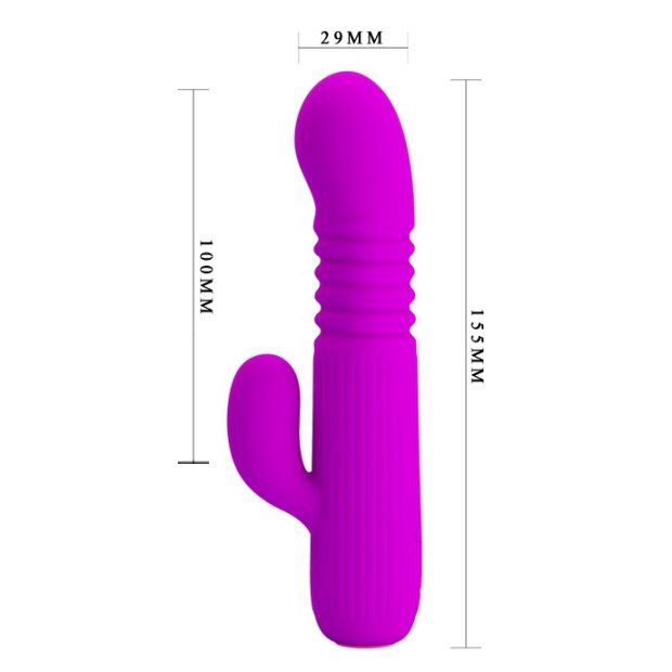 Pretty Love Vibrator Rabbit Leopold Rabbit Vibrator Lila 11 cm