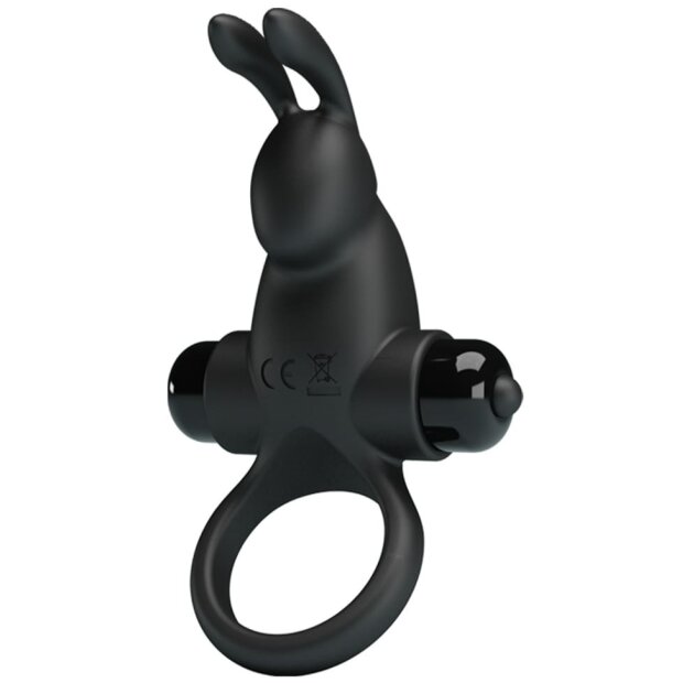 Pretty Love Cockring Rabbit Black