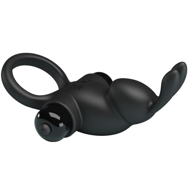 Pretty Love Cockring Rabbit Black