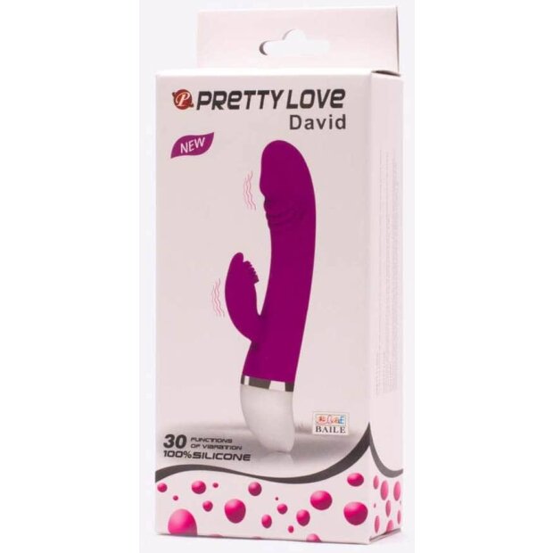 Pretty Love Vibro Rabbit David purple