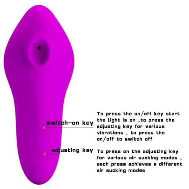 Pretty Love Magic Fish Clitoral Stimulator purple