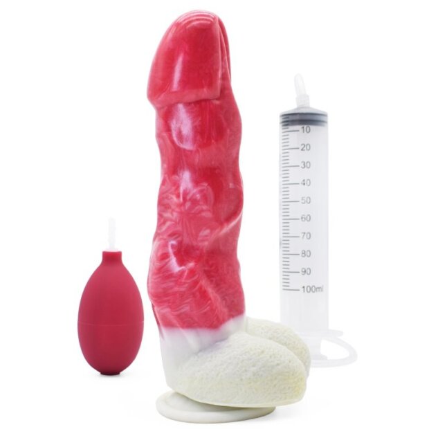 Anal Predator Dildo Monster Verax Squirts Rot 16 cm ⌀ 5,3 cm
