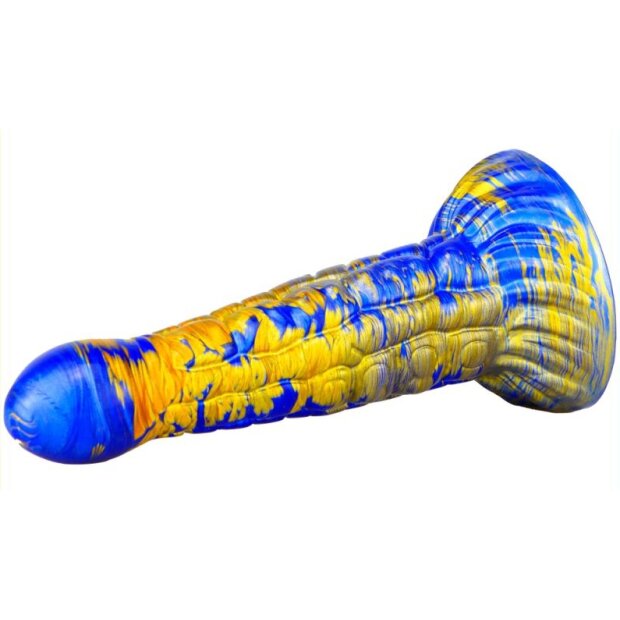 MetallicAnal Fantasy Ninja Dildo Gold Blue 16 cm