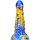 MetallicAnal Fantasy Ninja Dildo Gold Blue 16 cm