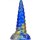 MetallicAnal Dildo Unix Blue Gold 17 cm