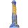 MetallicAnal Dildo Jumbox Gold Bleu 21 cm