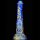 MetallicAnal Dildo Jumbox Gold Bleu 21 cm