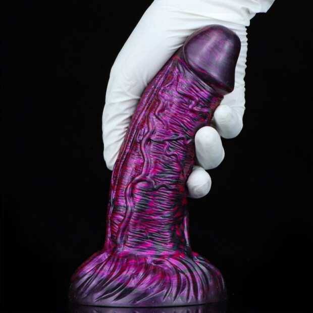 MetallicAnal Dildo Fantasy Gentax Black Purple 16 cm