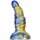 MetallicAnal Dildo Fantasy Nirp Blue Gold 15 cm
