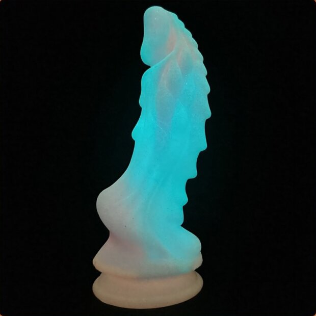 unicorny Godemiché Lifelike Silicone lumineux 22 cm