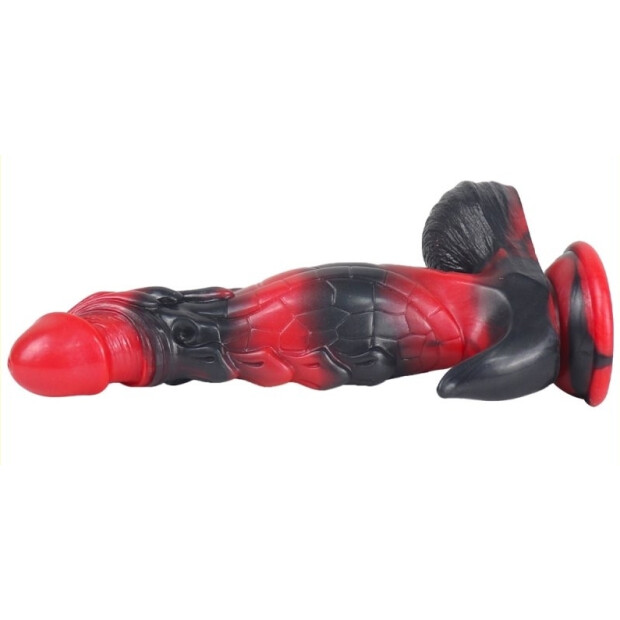 MONSTERED Alien Dildo Reptorix Spezialdildo Rot 19 cm