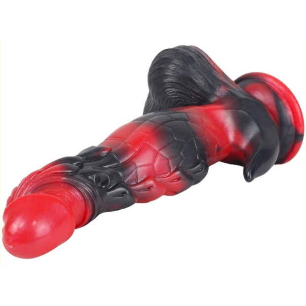MONSTERED Alien Dildo Reptorix Spezialdildo Rot 19 cm