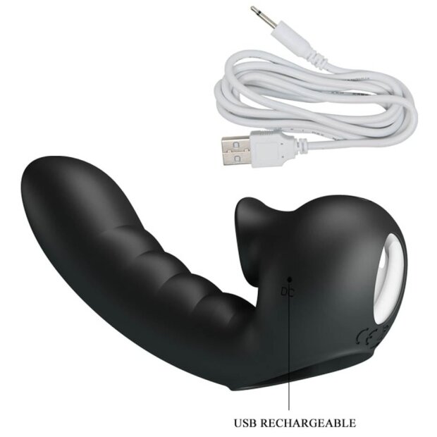 Pretty Love Fingerhülle vibrierend G-Punkt Stimulation Schwarz