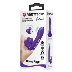 Pretty Love Orlando vibrierende Fingerhülle Lila