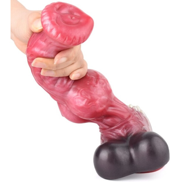 Bad Wolf Furry Wolf L Dildo Rot 27 cm