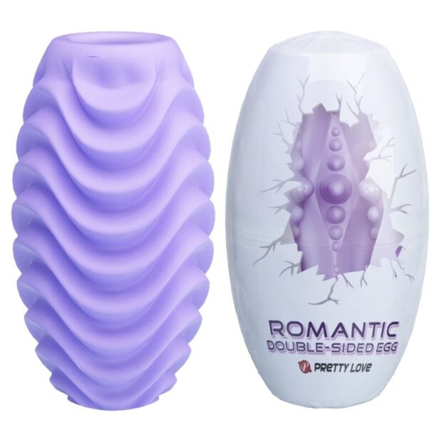 Pretty Love double-sided masturbator egg purple