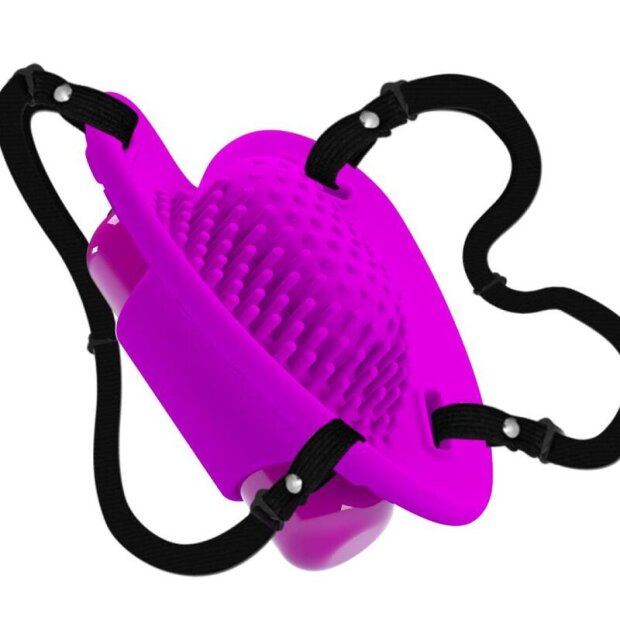 Pretty Love Heartbeat Strap On Vibromasseur clitoridien violet