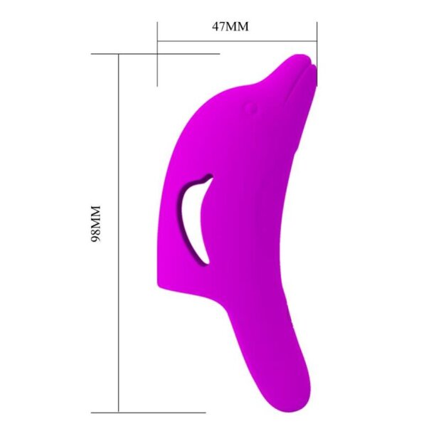 Pretty Love Delfin Fingeraufsatz Vibrator Fingerhülle Pink