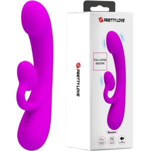 Pretty Love Sincere silicone vibrator with clitoral...