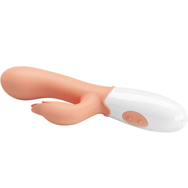 Pretty Love Bloody Mary Vibrateur avec stimulateur de clitoris couleur chair