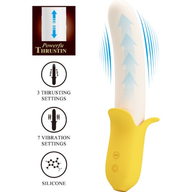 Pretty Love Banana Geek Vibrator Gelb