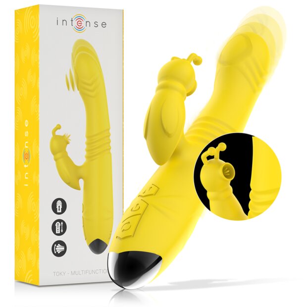Intense Vibrateur multifonction haut et bas avec stimulateur clitoridien