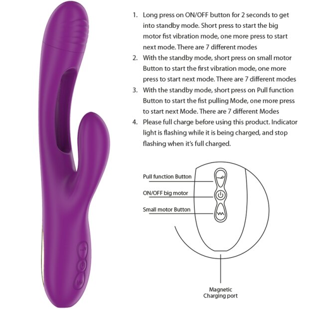 Intense multifunction vibrator with 7 vibrations