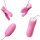 Pretty Love electric shock nipple clamps and vibrating egg pink