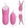 Pretty Love electric shock nipple clamps and vibrating egg pink