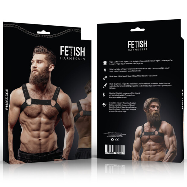 Fetish Submissive Attitude - Chest Sports Harness Adjustable Neoprene Men OS