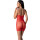 Passion bodystocking mini dress one size red