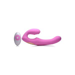 XR Brands U-Pulse Pulsierender Vibro Strap-On Rosa 23,3...