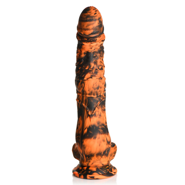 XR Brands Sabretooth Tiger Dildo orange black