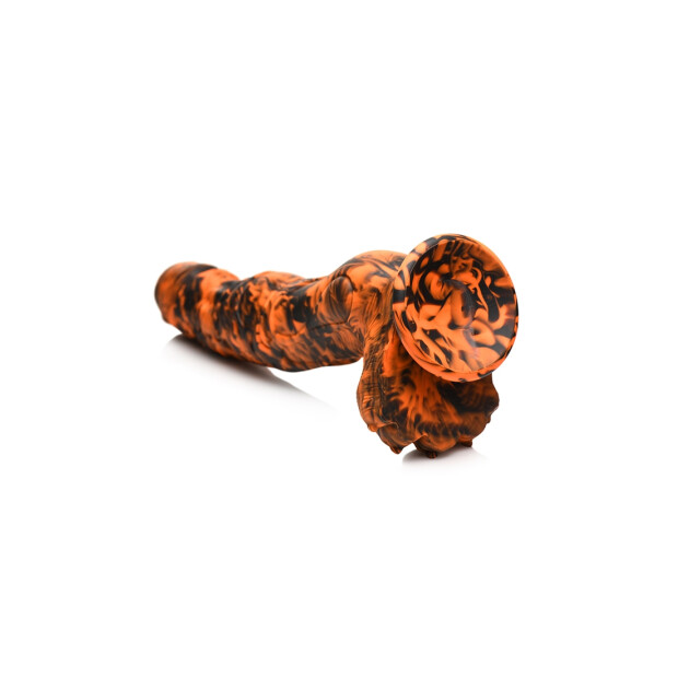 XR Brands Sabretooth Tiger Dildo orange black