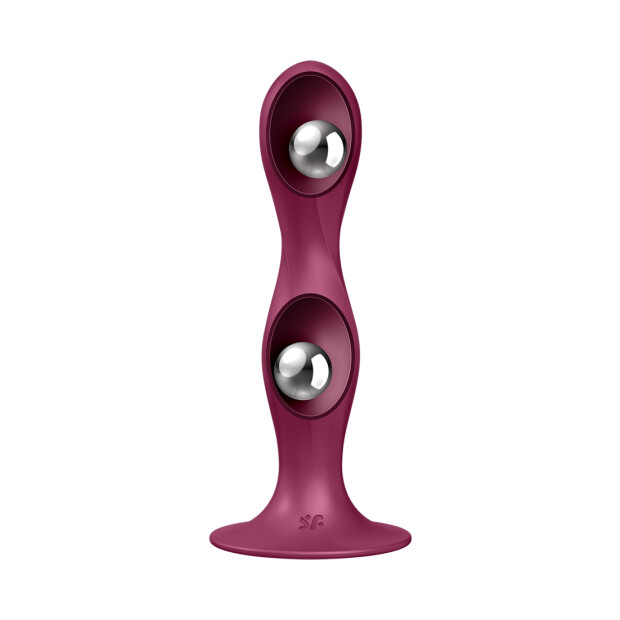 Satisfyer Double Ball-R - Godemiché lesté - Rouge