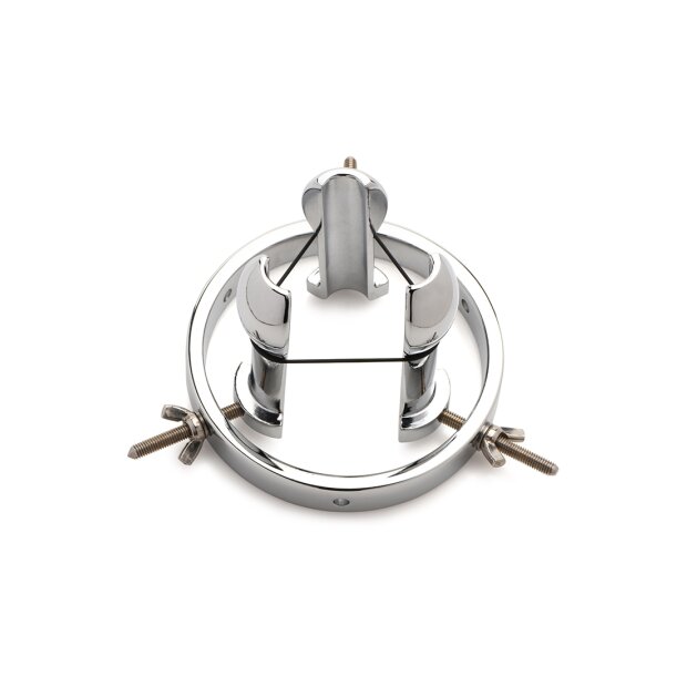 XR Brands Forced Spread Anal Explorer aus Edelstahl