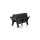 XR Brands Horse Bar Bondage Bench black