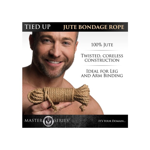 XR Brands Tied Up Jute Bondage Rope