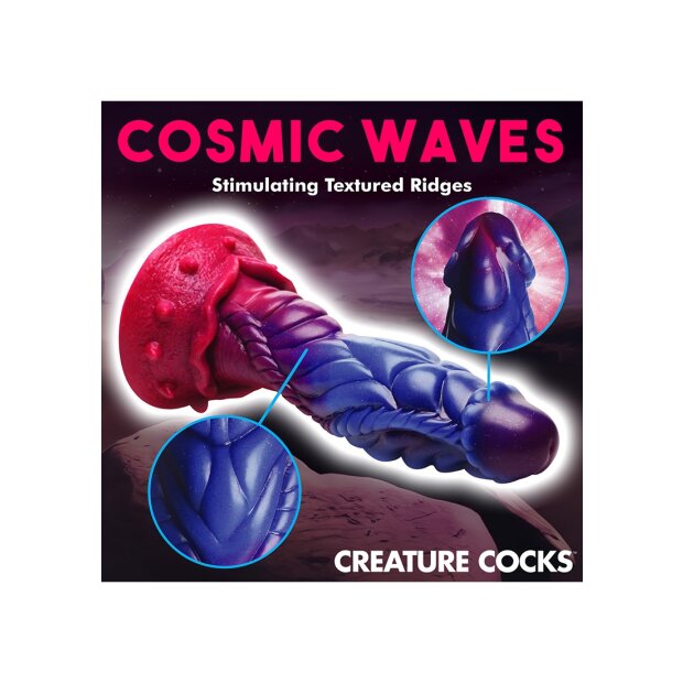 XR Brands Intruder Alien Silicone Dildo Spezialdildo Lila 22,8 cm