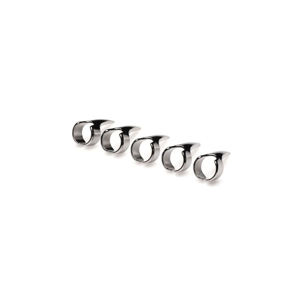 XR Brands claw rings 5 pieces silver
