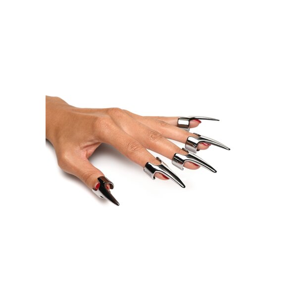 XR Brands claw rings 5 pieces silver