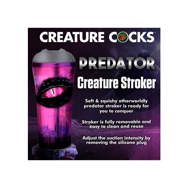 XR Brands Prédateur - Créature Masturbateur gris