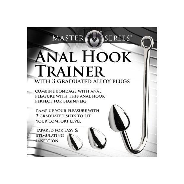 XR Brands Anal Trainer Hook with 3 plugs