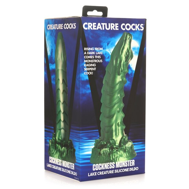 XR Brands Cockness Monster Dildo Grün 21,00 cm ⌀ 9,20 cm