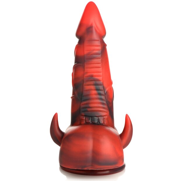 XR Brands Devil Demon Dildo red
