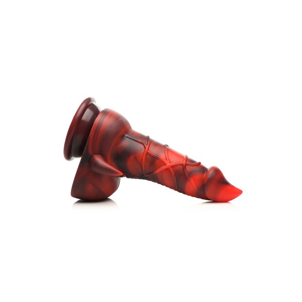 XR Brands Devil Demon Dildo red
