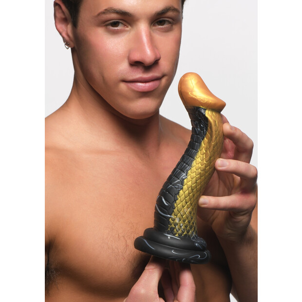 XR Brands Golden Mamba Dildo Gold 23,5 cm