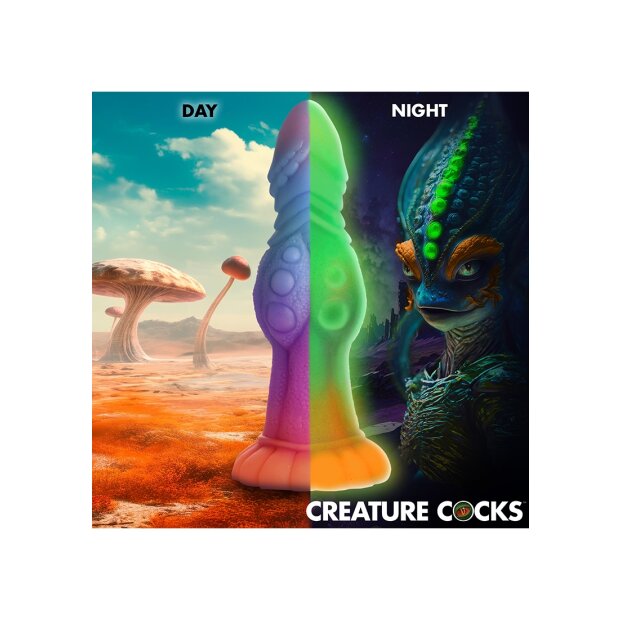 XR Brands Galaktische Alien-Kreatur Dildo Mehrfarbig 23,00 cm ⌀ 6,60 cm
