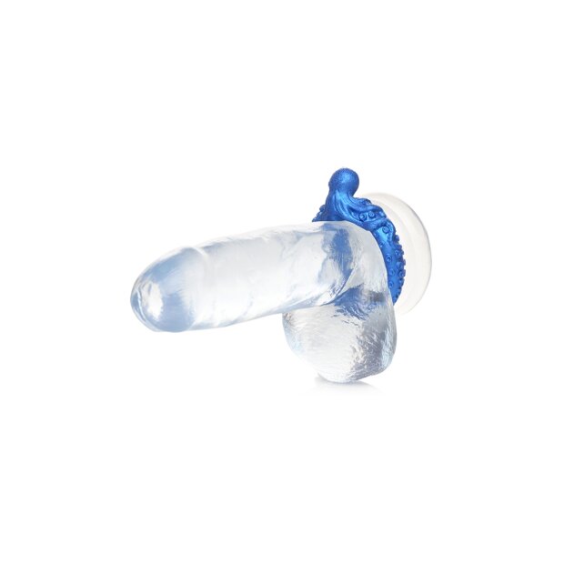 XR Brands Poseidons Octo penis ring made of silicone blue
