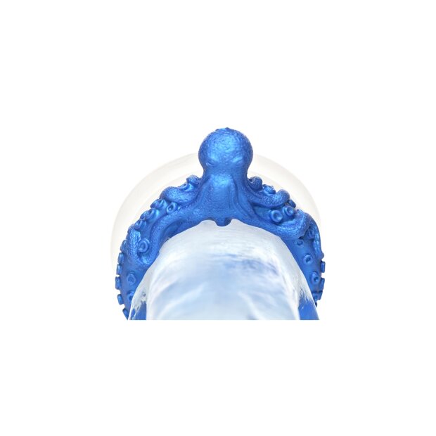 XR Brands Poseidons Octo penis ring made of silicone blue